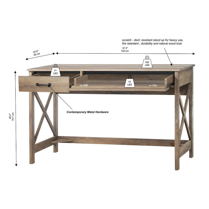 Bureau à deux tiroirs Saint Birch Alaska 47