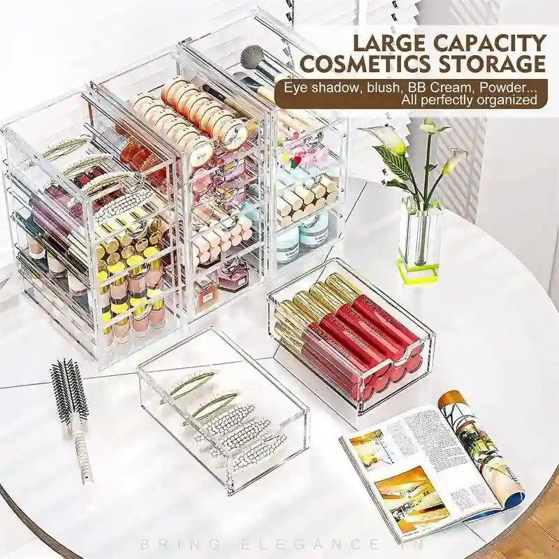 Organisateurs et accessoires de bureau avec 13 tiroirs - 12.4P x 9.84L x 7H
