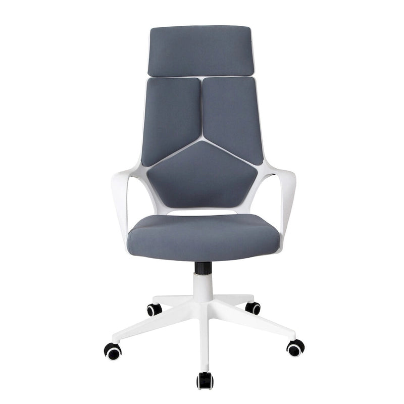 Fauteuil de bureau moderne, haute qualité et durable, Gris/Blanc