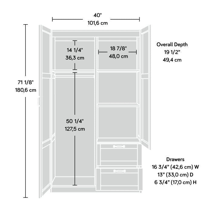 Armoire de rangement Sauder Select Collection