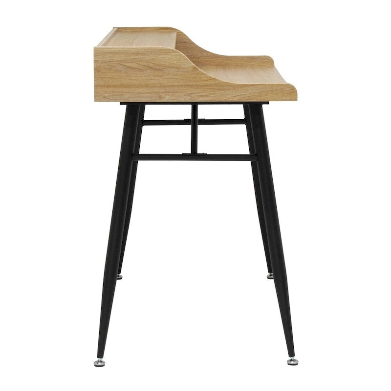 Calico Designs Woodford Bureau secrétaire moderne de 45 de large avec rangement bas et pieds coniques en métal