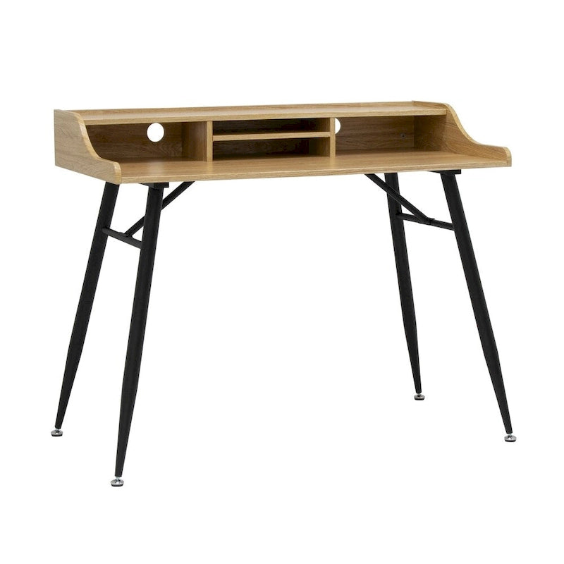 Calico Designs Woodford Bureau secrétaire moderne de 45 de large avec rangement bas et pieds coniques en métal