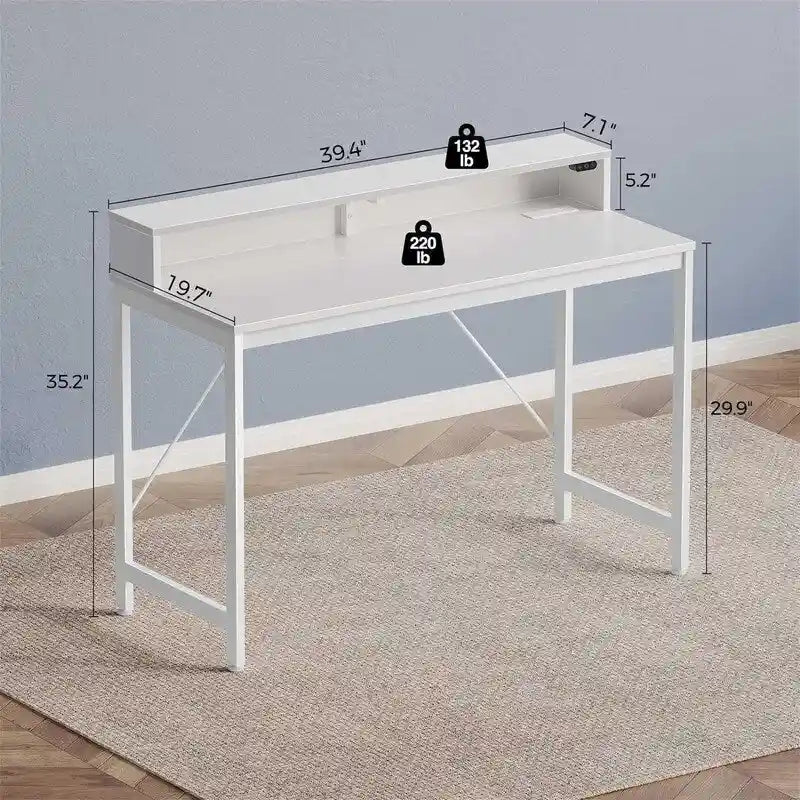 Bureau informatique 39 pouces avec lumières LED
