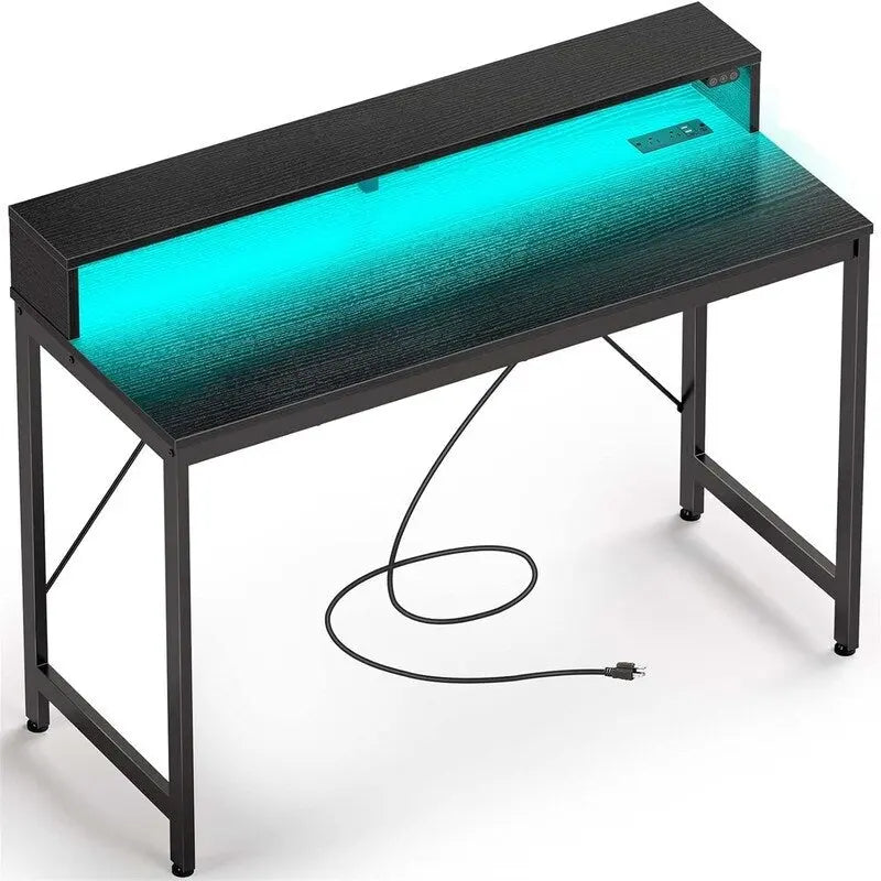 Bureau informatique 39 pouces avec lumières LED
