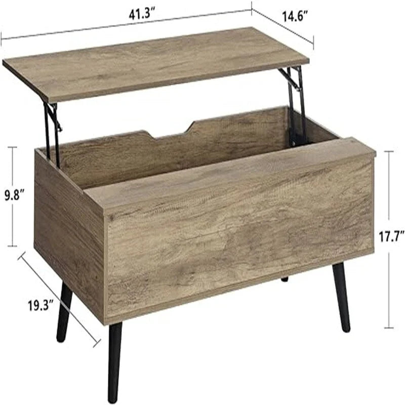 Une table basse avec tiroirs