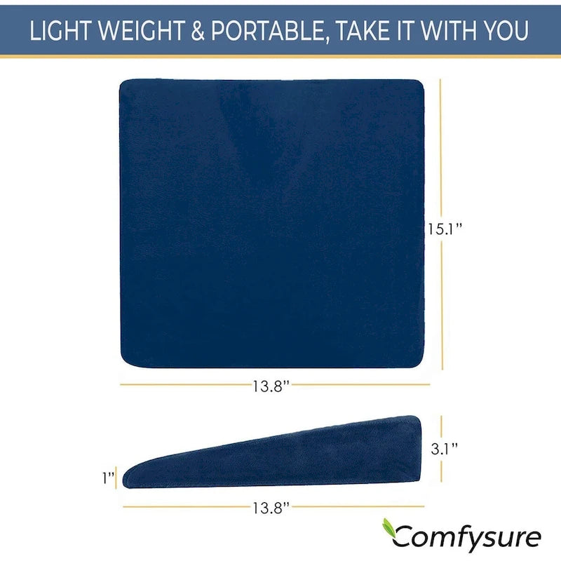 Coussin de siège de voiture ComfySure - Mousse à mémoire de forme ferme - Soulagement de la douleur
