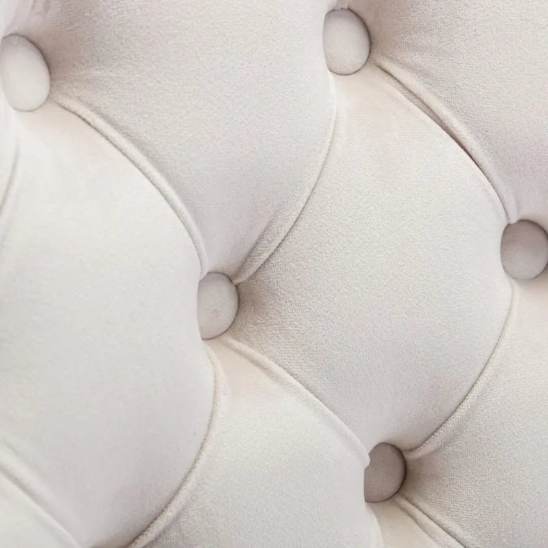 Chaise de bureau à roulettes, hauteur réglable, en velours capitonné, pivotante