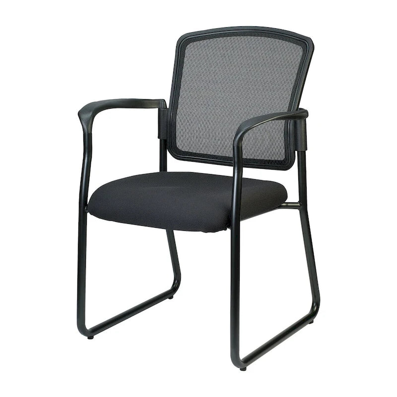 Chaises d'invité Eurotech Seating Dakota, piètement luge avec accoudoirs