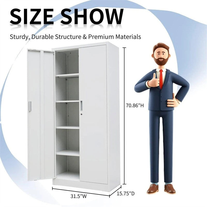 Armoire de rangement métallique