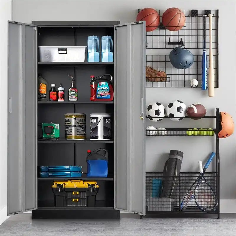 Armoire de rangement métallique