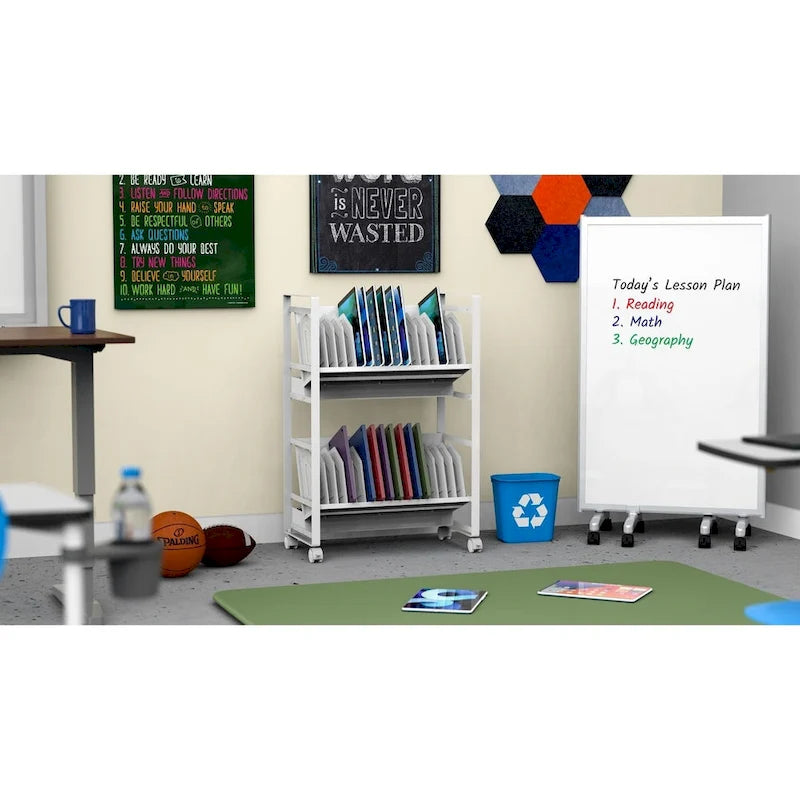 Chariot de recharge ouvert pour 32 tablettes/Chromebooks