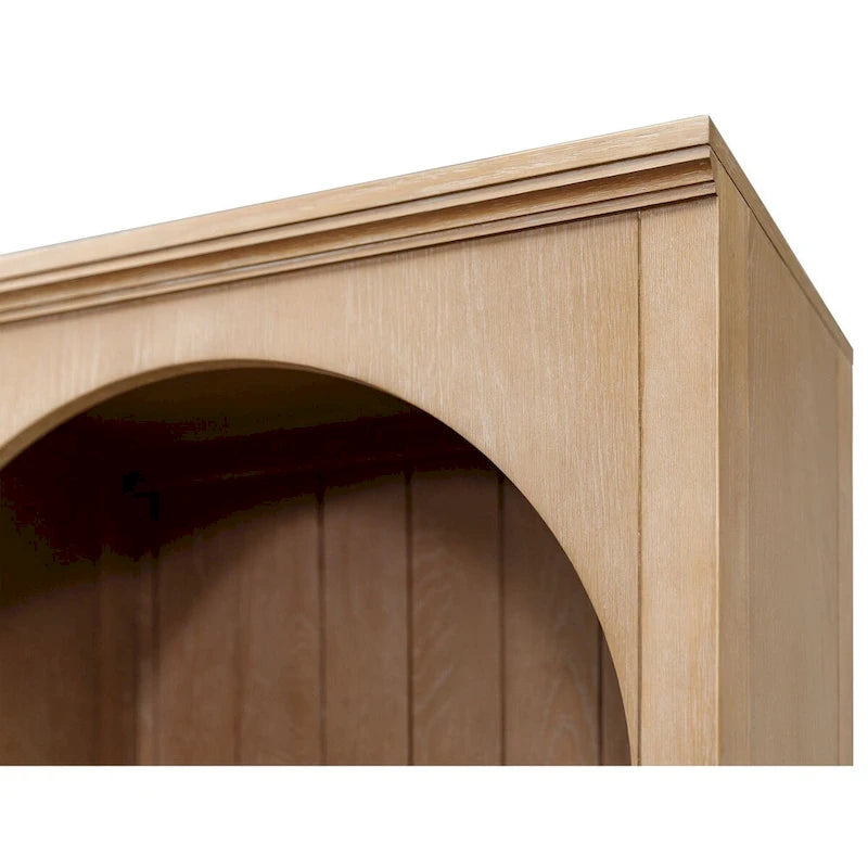 Bibliothèque moderne en bois, étagère de bureau, meuble de rangement, entièrement assemblé, marron clair