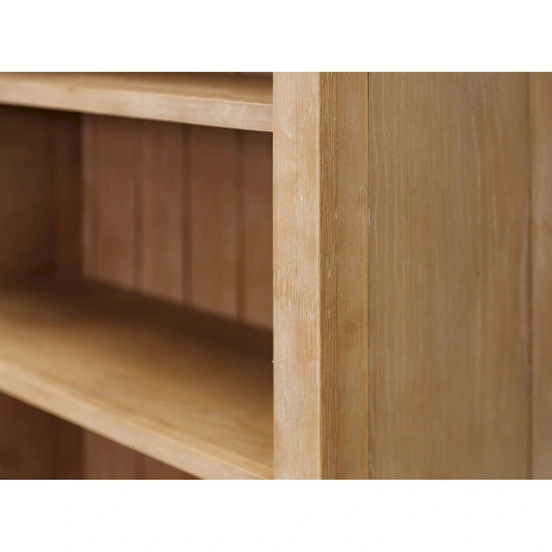 Bibliothèque moderne en bois, étagère de bureau, meuble de rangement, entièrement assemblé, marron clair