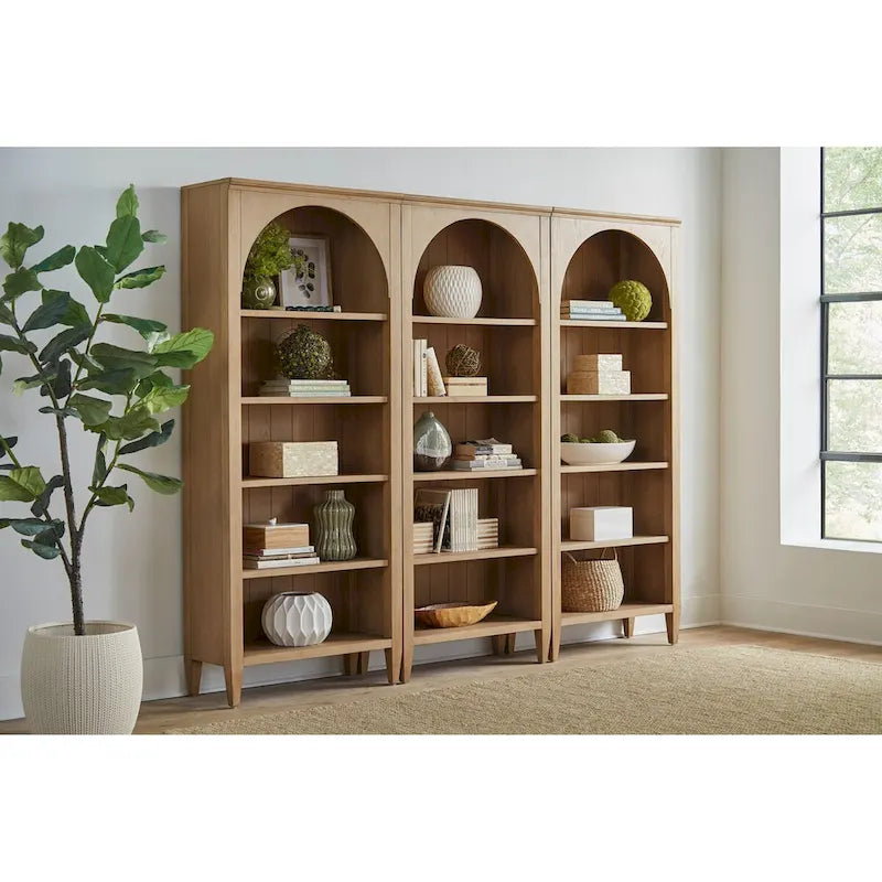 Bibliothèque moderne en bois, étagère de bureau, meuble de rangement, entièrement assemblé, marron clair