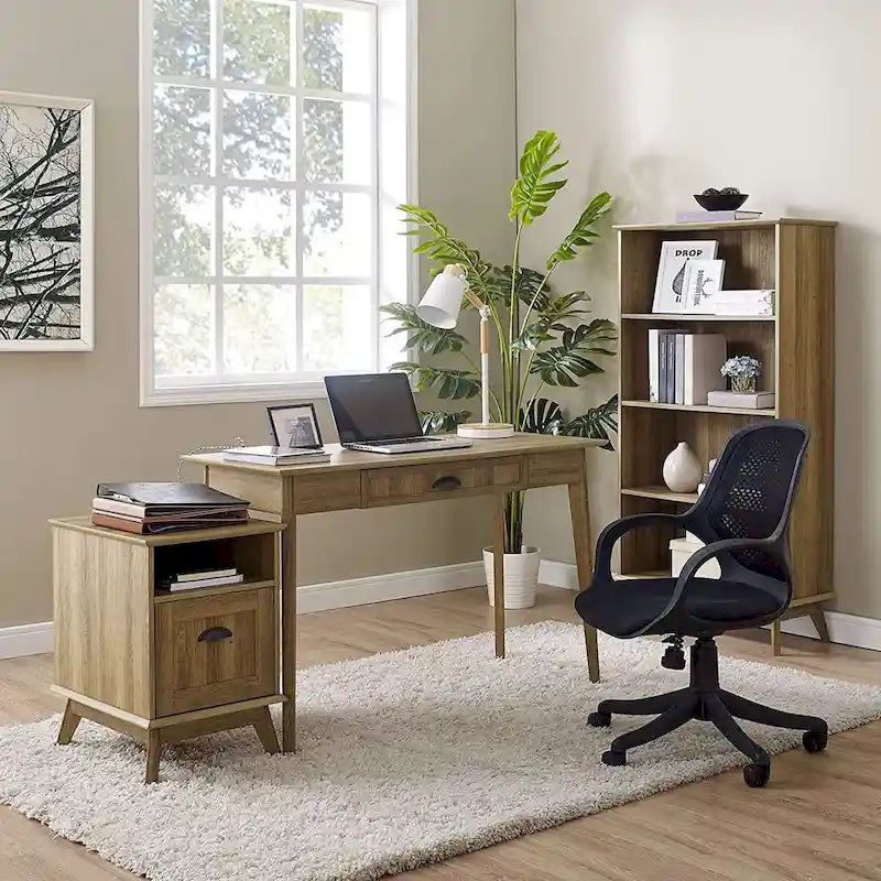 Caffoz Home Office - Bureau moderne avec tiroir et hub USB