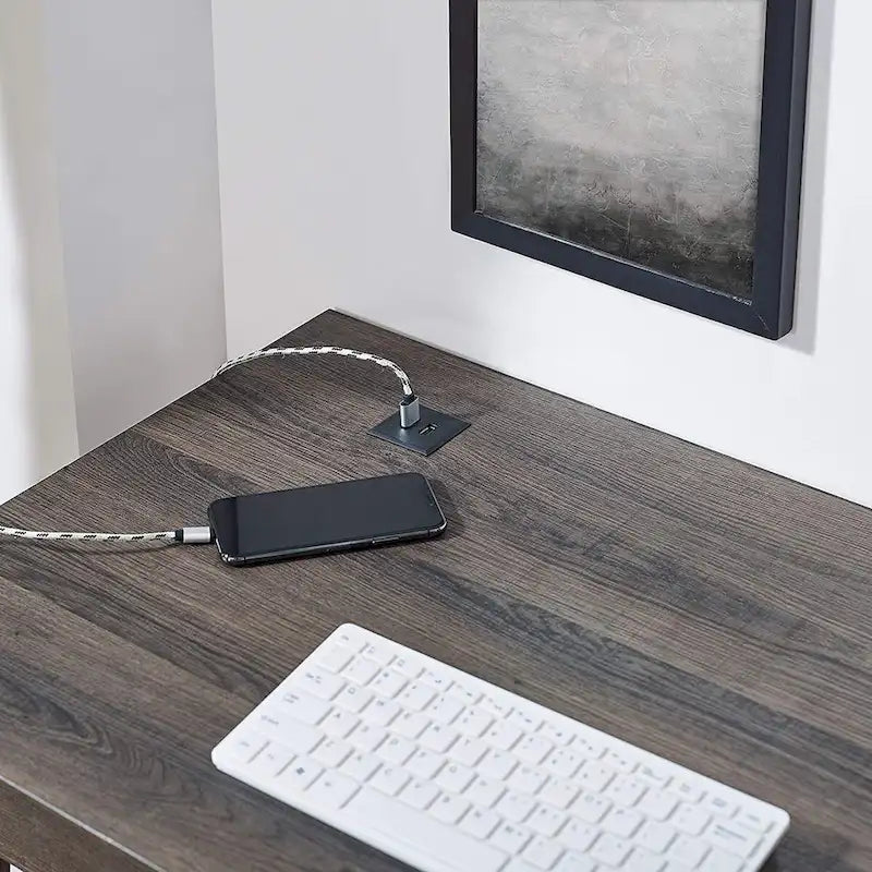 Caffoz Home Office - Bureau moderne avec tiroir et hub USB