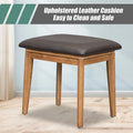 Classic Wood Makeup Vanity Set