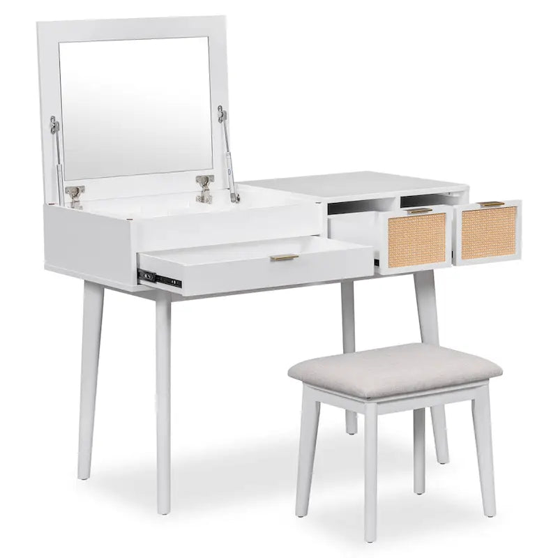 Ensemble coiffeuse classique en bois