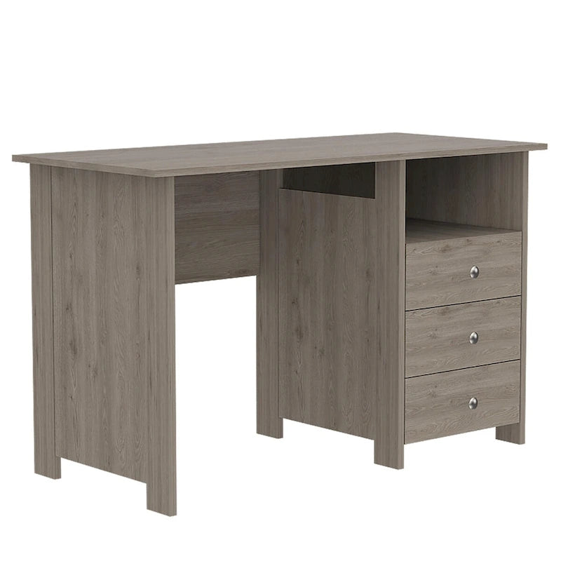 Bureau informatique, trois tiroirs, une étagère, table d'ordinateur pour salon et chambre