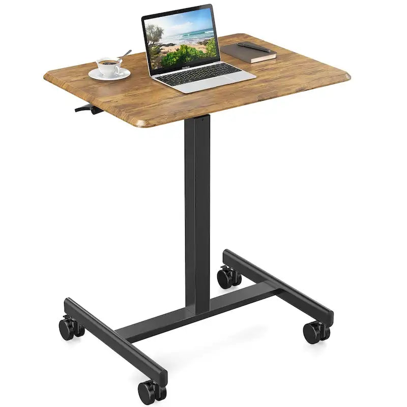 Bureau debout mobile et réglable en hauteur