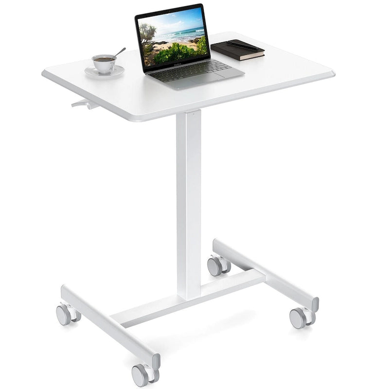 Bureau debout mobile et réglable en hauteur