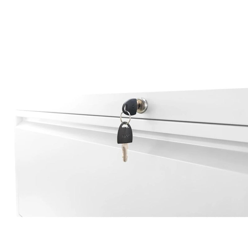 Classeur latéral à 5 tiroirs avec serrure, pour formats légal/lettre/A4/F4