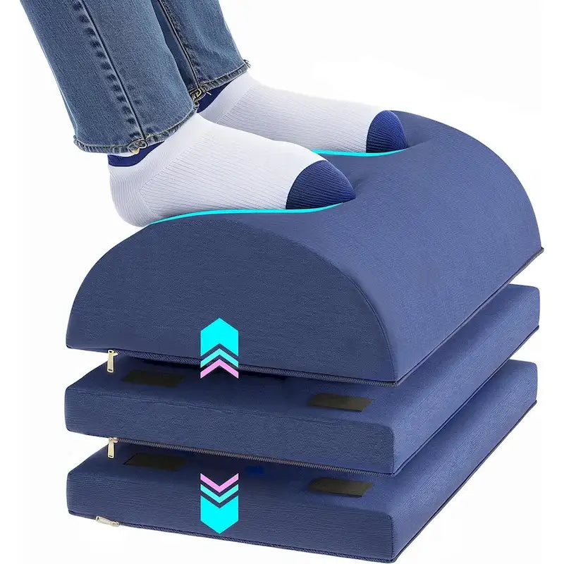 Repose-pieds ergonomique et repose-pieds de bureau WOWMAX réglable en hauteur pour un soutien sous le bureau