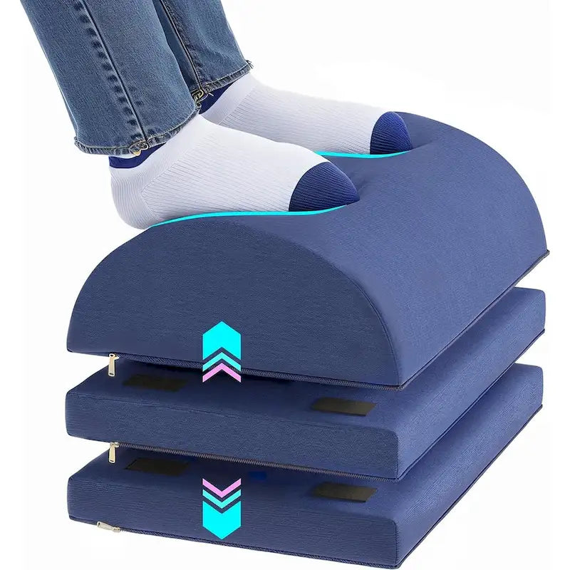 Repose-pieds ergonomique et repose-pieds de bureau WOWMAX réglable en hauteur pour un soutien sous le bureau