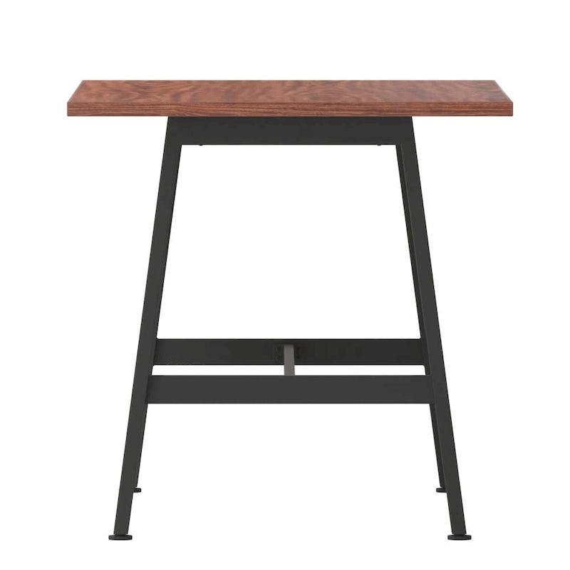 Table de conférence commerciale avec plateau stratifié et piètement en A