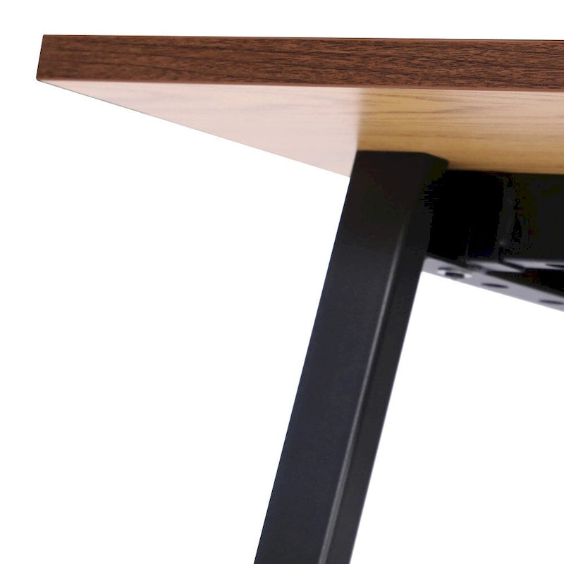 Table de conférence commerciale avec plateau stratifié et piètement en A