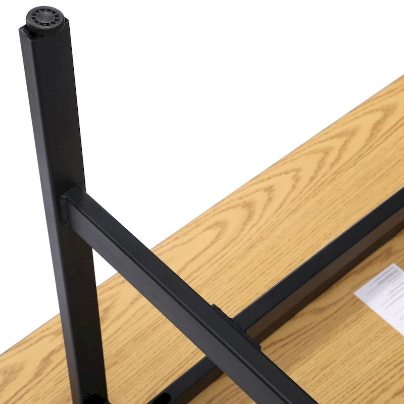 Table de conférence commerciale avec plateau stratifié et piètement en A