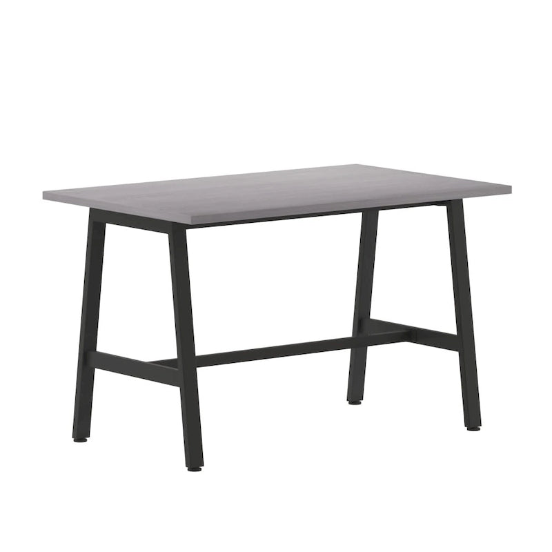 Table de conférence commerciale avec plateau stratifié et piètement en A