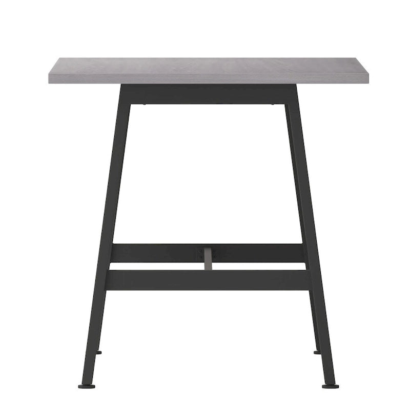 Table de conférence commerciale avec plateau stratifié et piètement en A