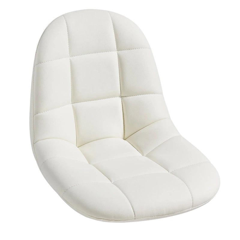 Chaise de bureau à domicile sans accoudoirs Javlergo, chaise de bureau d'ordinateur réglable en hauteur avec roulettes