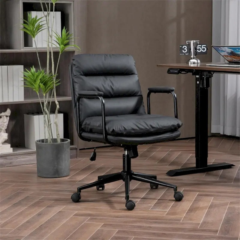 GEITIN Chaise de bureau pivotante avec accoudoirs rembourrés