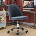 Chaise de bureau, chaise de vanité moderne et mignonne pivotante à roulettes, sans accoudoirs pour la maison, les chambres, le bureau, l'étude, les étudiants