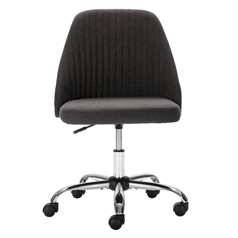 Chaise de bureau, chaise de vanité moderne et mignonne pivotante à roulettes, sans accoudoirs pour la maison, les chambres, le bureau, l'étude, les étudiants