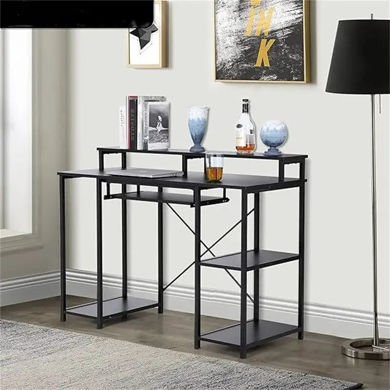 Bureau informatique noir