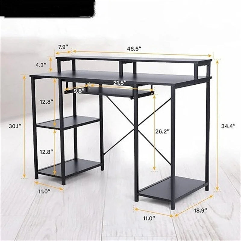 Bureau informatique noir