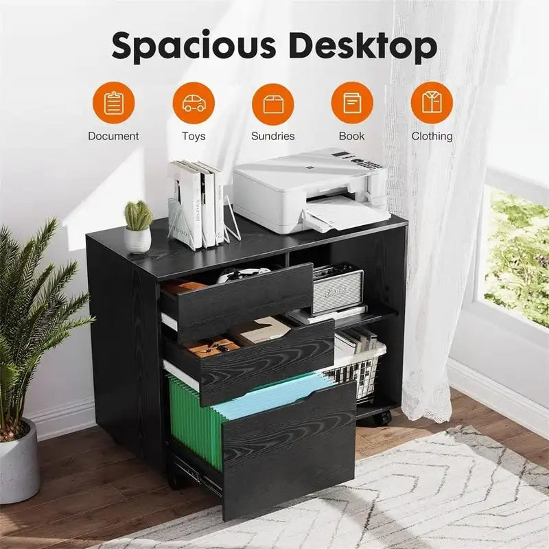 Classeur 3 tiroirs - 31.3P x 15.7L x 24.4H