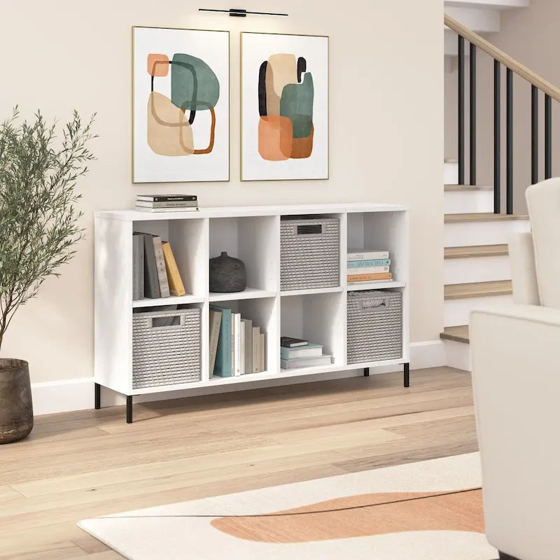 Étagère bibliothèque de rangement 8 cubes Essence de Bush Furniture