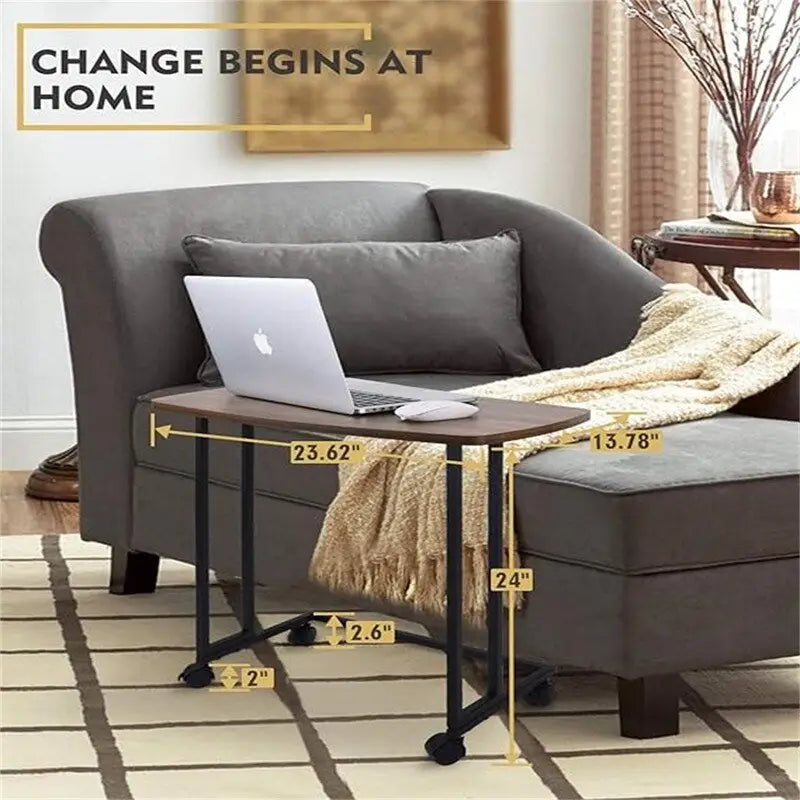Table d'appoint en bois avec plateau anti-rayures