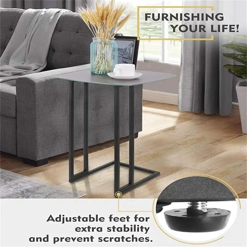 Table d'appoint en bois avec plateau anti-rayures