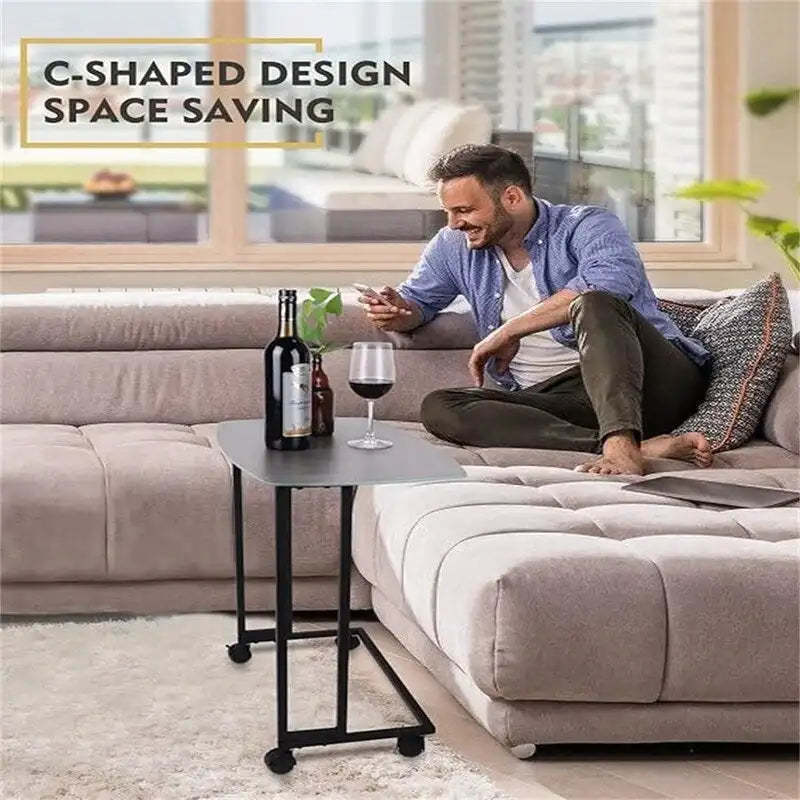 Table d'appoint en bois avec plateau anti-rayures