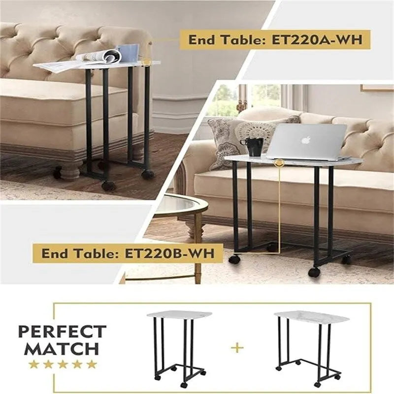 Table d'appoint en bois avec plateau anti-rayures