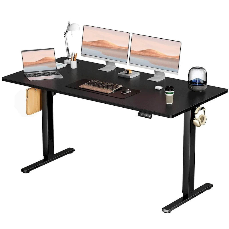 Bureau d'ordinateur ergonomique réglable en hauteur électriquement