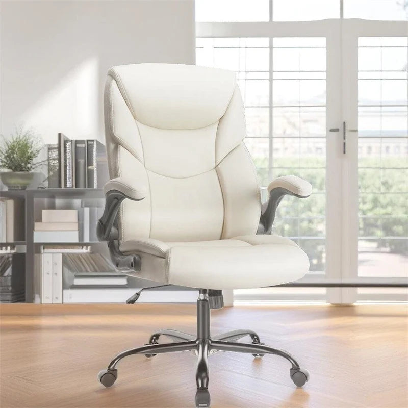 Chaise de bureau ergonomique réglable avec accoudoirs relevables - N/A