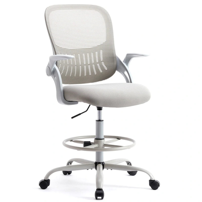 Chaise de bureau haute ergonomique avec accoudoirs relevables