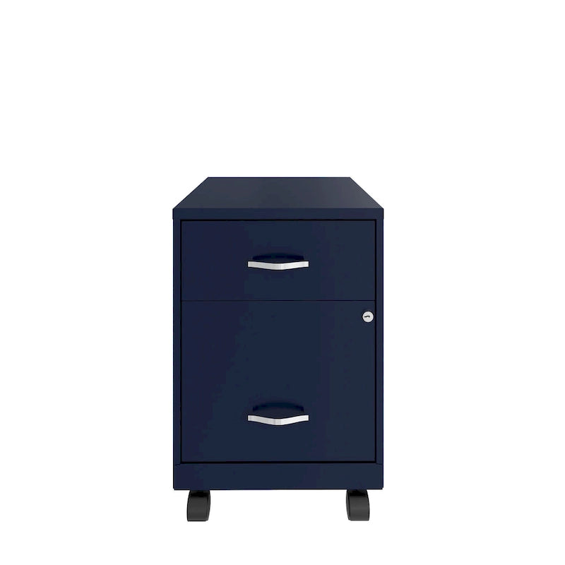 Classeur mobile vertical 2 tiroirs de 45,7 cm de profondeur, format lettre, avec tiroir accessoire Space Solutions 18
