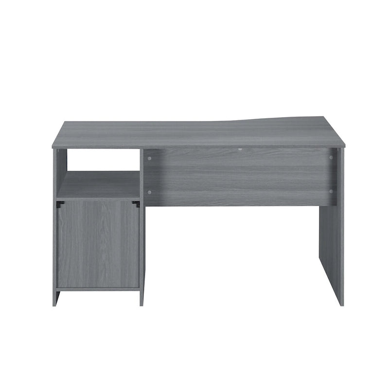 Bureau d'ordinateur classique à 3 tiroirs Designs Modernes - Gris